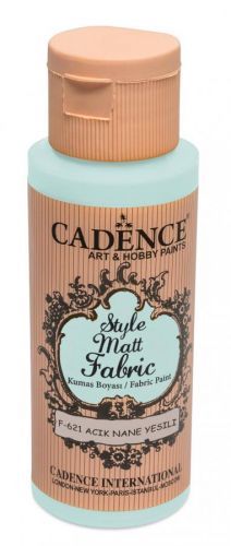 Cadence Klasická textilní barva Style Matt Fabric 50 ml - světělá mátová