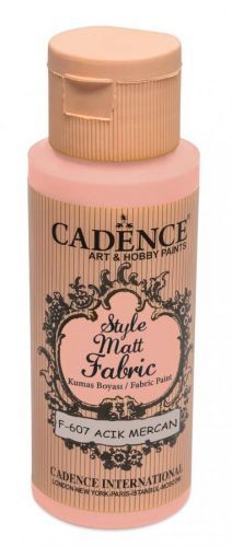 Cadence Klasická textilní barva Style Matt Fabric 50 ml - korálová