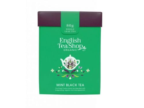 English Tea Shop Čaj sypaný Máta s černým čajem bio, 80g
