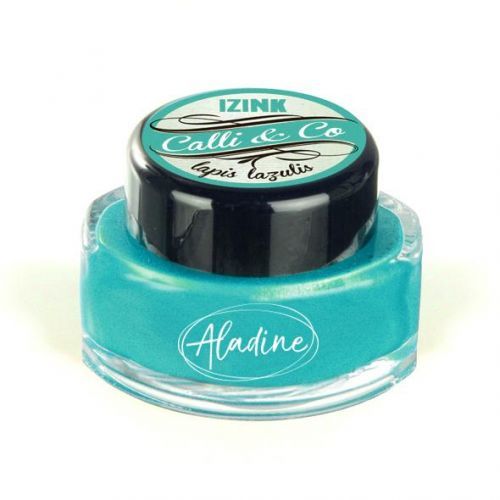 Aladine IZINK Kaligrafický inkoust 15 ml - metalický blankytně modrý