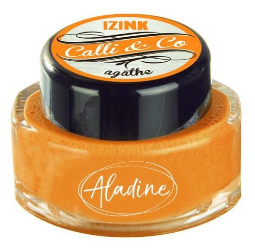 Aladine IZINK Kaligrafický inkoust 15 ml - metalický žlutooranžový