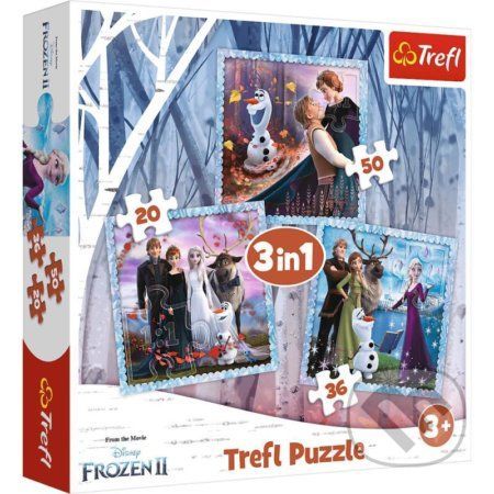 Puzzle Ledové království 2 /Kouzelný příběh 3v1 (20,36,50 dílků)