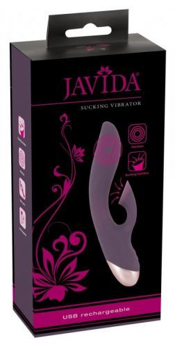 Javida - cordless, waterproof, clitoral suction vibrator (purple)