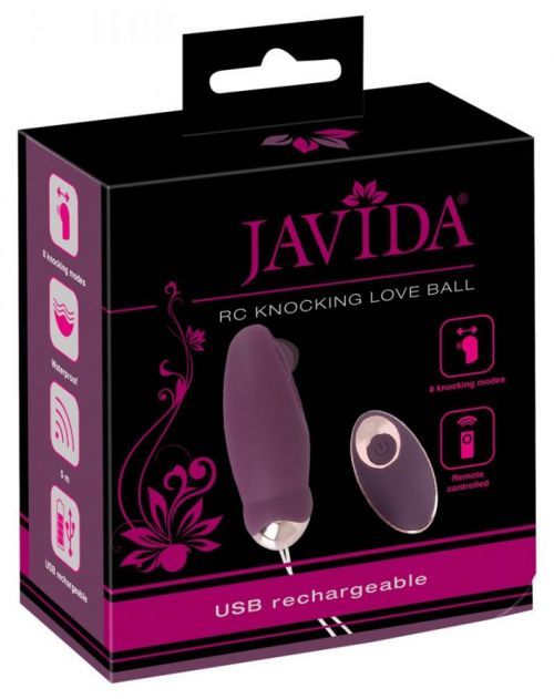 Javida - cordless, radio, pulsating vibrating egg (purple)