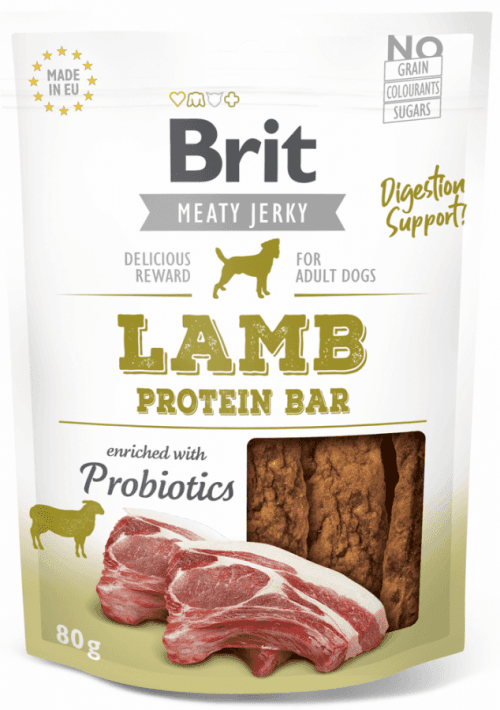 Brit Jerky Lamb Protein Bar 12 x80g