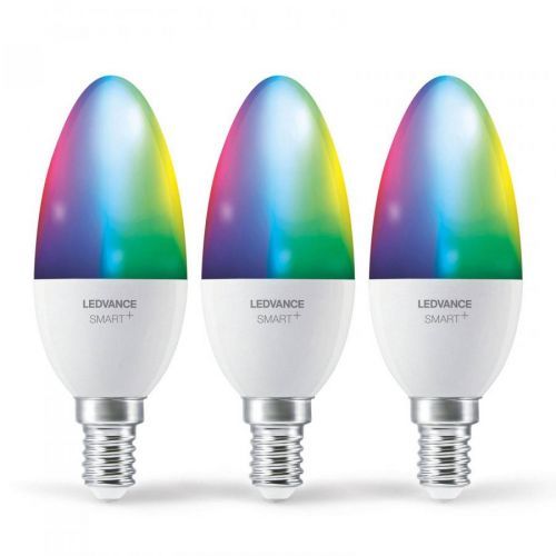 LEDVANCE SMART+ LEDVANCE SMART+ WiFi E14 5W svíčka RGBW 3ks