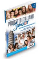 Progetto Italiano Junior 1 Libro di classe e Quaderno degli esercizi + CD Audio + DVD - Marin Telis;Dominici Marco, Brožovaná