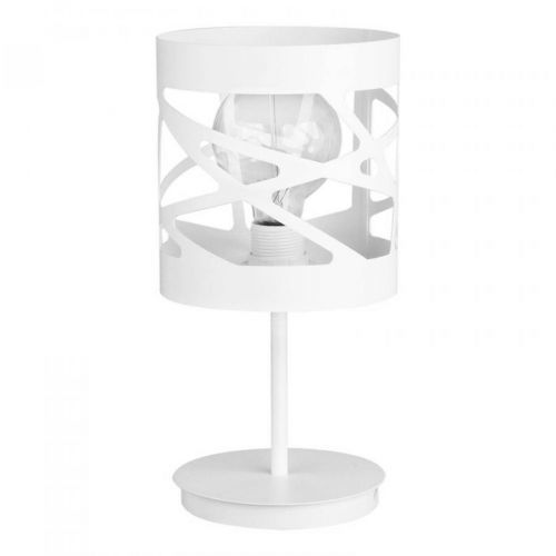 EULUNA Stolní lampa Modul Frez stínidlo Ø17,5 cm bílá