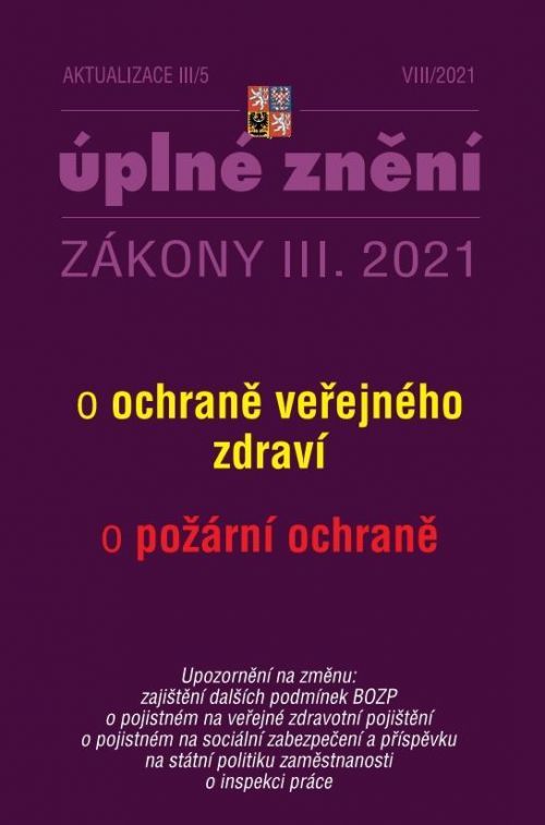 Aktualizace III/5 2021 O ochraně veřejného zdraví, Brožovaná