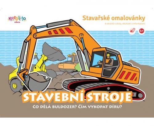 Stavařské omalovánky – Stavební stroje, Vázaná