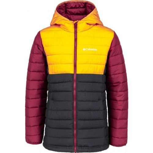 Columbia BOYS POWDER LITE HOODED JACKET  S - Chlapecká bunda