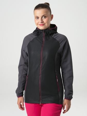 Loap URIELLA dámská softshell bunda šedá | černá, XL