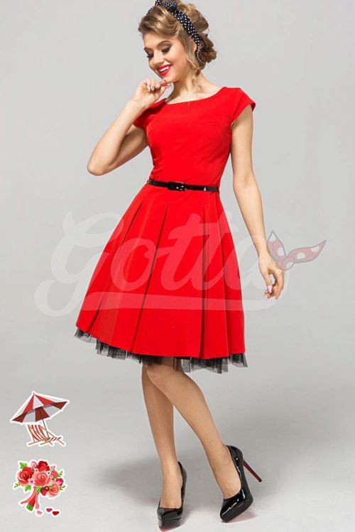Červené šaty Gotta Annika 36