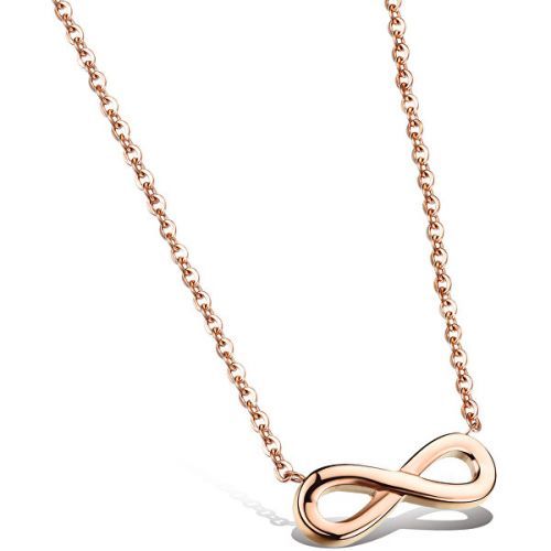 Troli Růžově pozlacený ocelový Nekonečno KNS-271