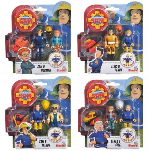 Simba Požárník Sam Figurky 2 ks a přísl. III, 4 druhy