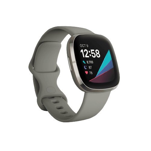 Fitbit Sense - Sage Grey/Silver Stainless Steel