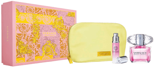 Versace Bright Crystal Set Eau de Toilette 90ml + Bath&Shower Gel 100ml + Body Lotion 100ml + kosmetická taška
