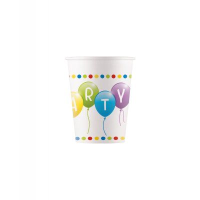 Kelímky Happy Birthday barevné 8 ks ALBI