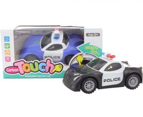 Auto policie plastové jezdí na baterie Zvuk 2 barvy v krabici