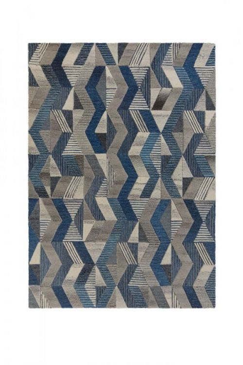 Flair Rugs koberce Kusový koberec Moda Asher Blue - 120x170 cm Modrá