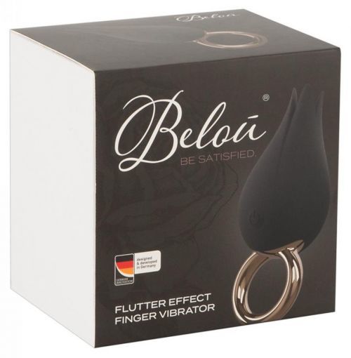 Belou - cordless, waterproof clitoral vibrator (black)