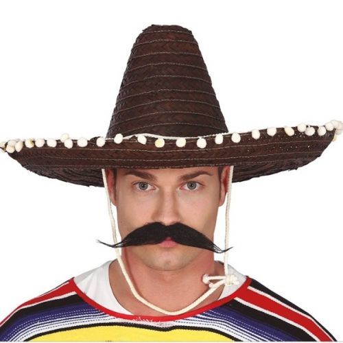 SOMBRERO mexické hnědé 50cm