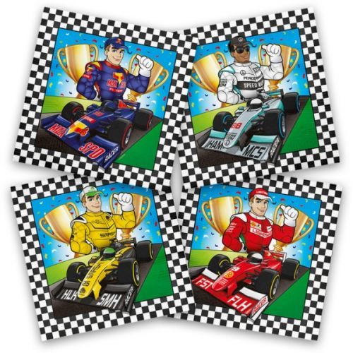 UBROUSKY papírové Formule1 33x33cm 20ks