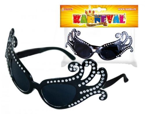 brýle karnevalové Lady G černé