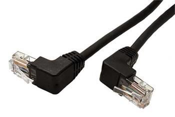 UTP kabel cat.5e  10m černý lomený