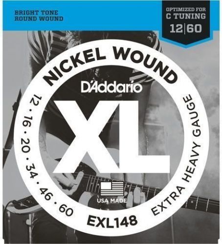 D´Addario EXL148 Nickel Wound Extra-Heavy 12-60
