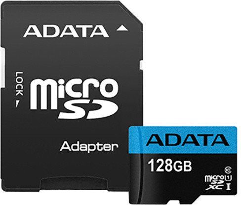 ADATA Premier micro SDXC karta 128GB UHS-I CL10 (čtení/zápis: až 85/25MB/s) s adaptérem