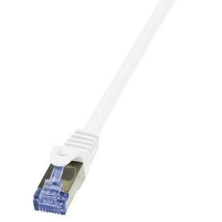 LOGILINK - Patch kabel Cat.6A 10G S/FTP PIMF PrimeLine 15m bílý