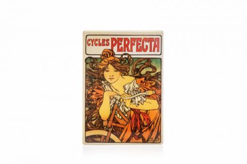 Cedule Alfons Mucha – Cycles Perfecta, 15 x 21 cm - neuveden