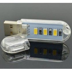 USB LED lampička velikosti flash disku