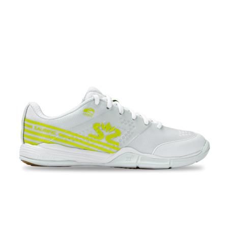 SALMING Viper 5 Shoe Women White/Fluo Green, 4 UK - 36 2/3 EUR - 23 cm