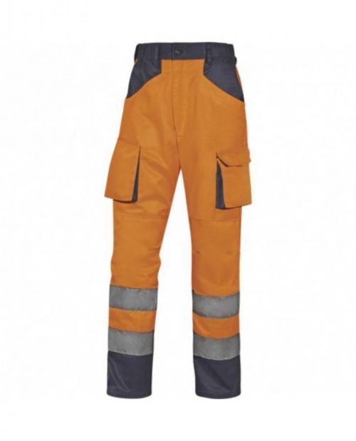 Kalhoty pracovní reflexní DeltaPlus M2PHV oranžová/šedá 3XL