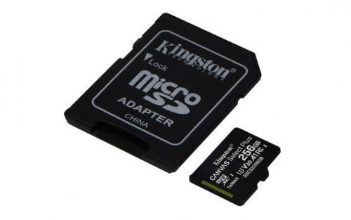 KINGSTON 256GB microSDXC Kingston Canvas Select Plus  A1 CL10 100MB/s + adapter (SDCS2/256GB)