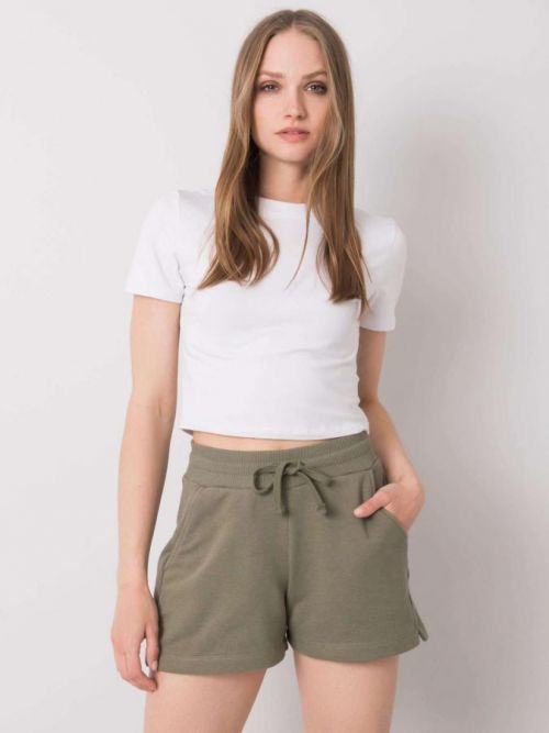 KHAKI DÁMSKÉ ŠORTKY 359-SN-012.25-KHAKI Velikost: M