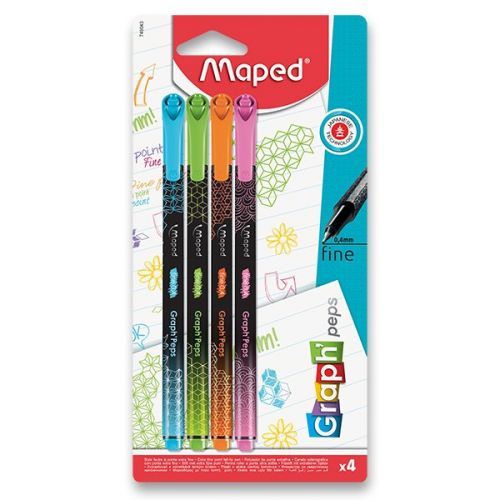 Liner Maped Graph'Peps Deco 4 ks, pastelové barvy