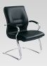 Jednací židle s čalouněným (koženým) sedákem BIX 8750/S