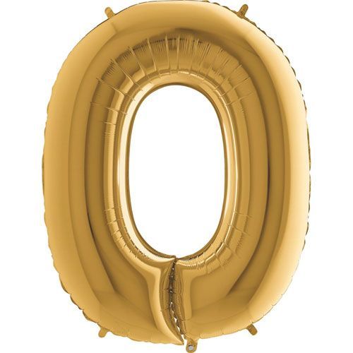Balónek zlatý písmeno O 102 cm