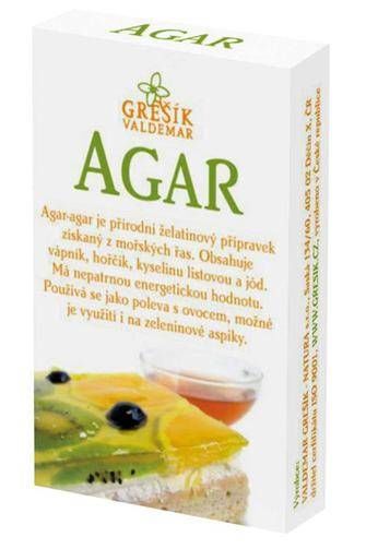 Agar želírující látka 20 g - Grešík