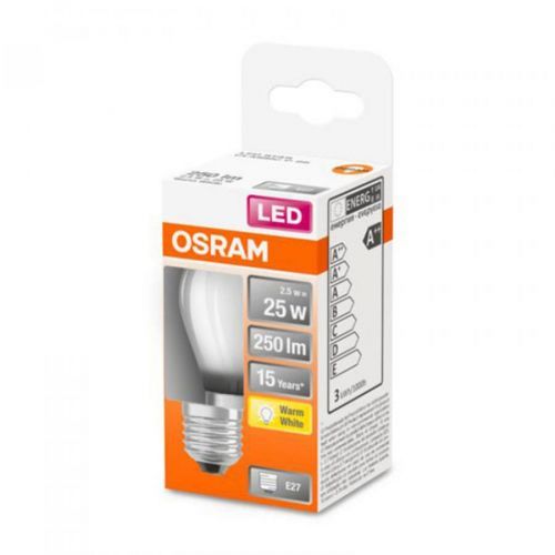 OSRAM OSRAM Classic P LED žárovka E27 2,5W 2 700 K matná