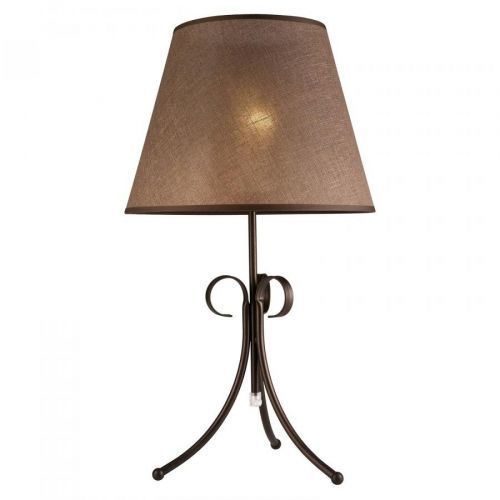 LamKUR Textilní stolní lampa Midgrad, hnědá