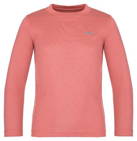 Loap PILLU dětské termotriko růžová žíhaná | šedá, 112/116