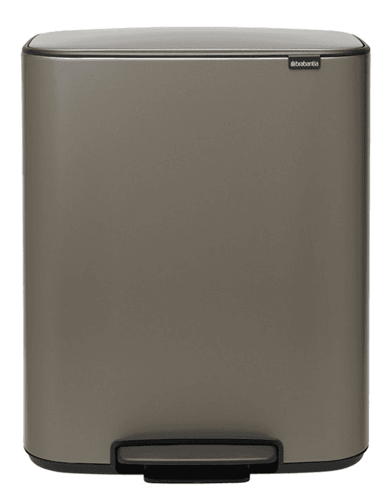 Pedálový odpadkový koš Bo Brabantia platinový 2 x 30 l