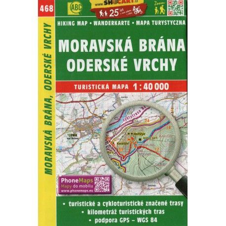 SHOCart 468 Moravská brána, Oderské vrchy 1:40 000 turistická mapa