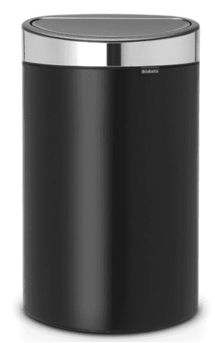 Dotykový odpadkový koš Touch Bin NEW Brabantia matný černý mat víko 40 l