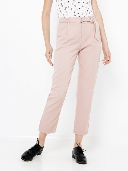 CAMAIEU Chino kalhoty Růžová