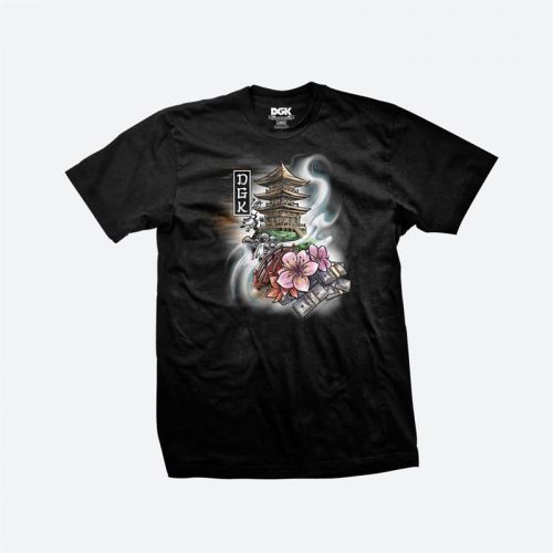 triko DGK -  Pagoda Tee Black  (MULTI)